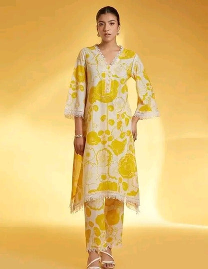 Trendy Lade work Kurti Set