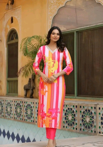 Bahar Floral Kurti Set