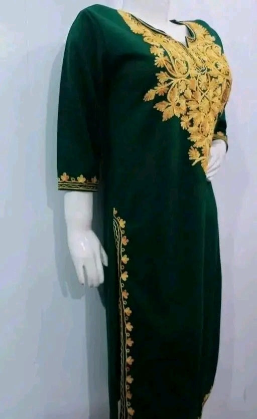 Green Kashmiri Kurti