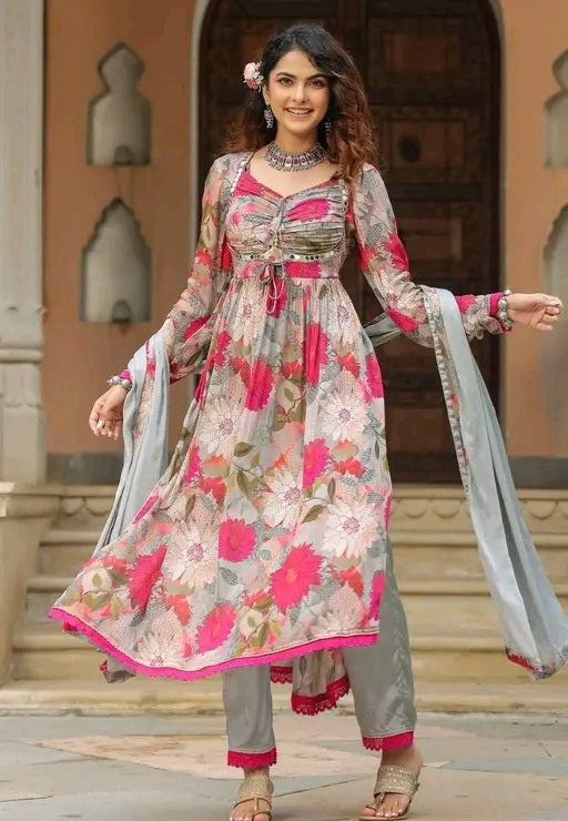 BAGICHA Kurti Set with Dupatta