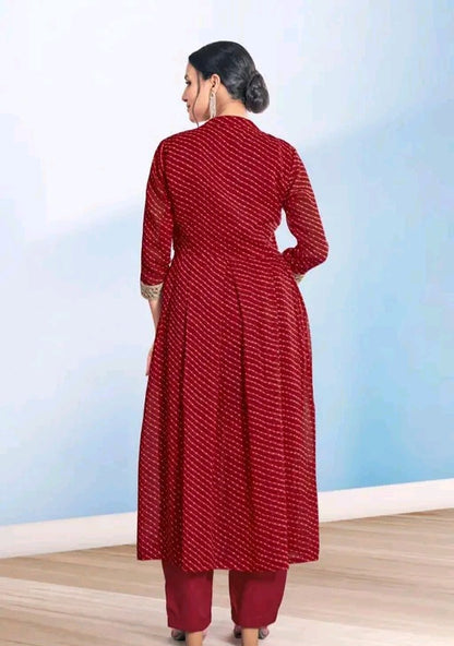 Rangeelo Leheriya Kurti with Pants