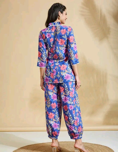 Floral Kurti with Afghani Pants