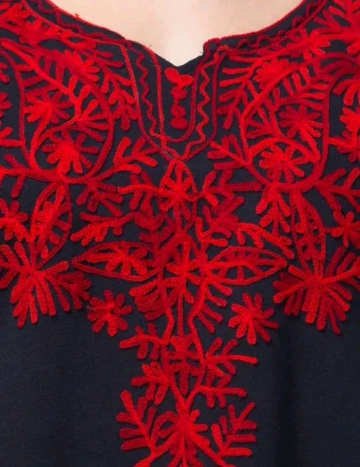 Kashmiri Embroidery Woollen Kurti