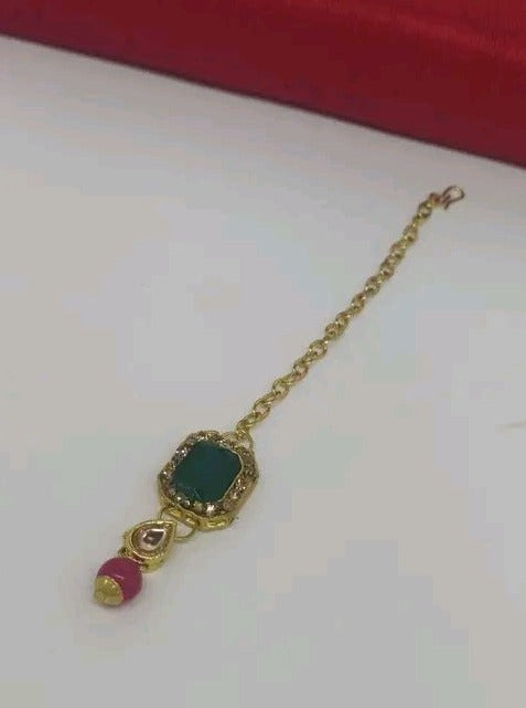 Emerald and Ruby Mangtikka