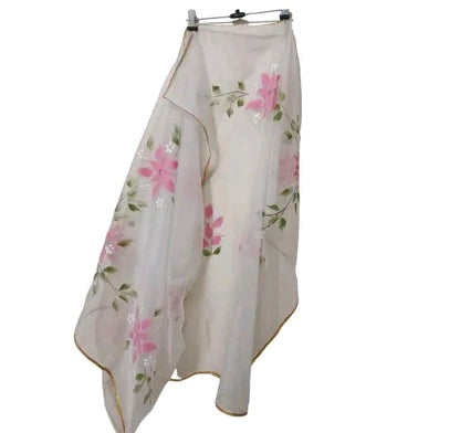 Floral Organza Dupatta