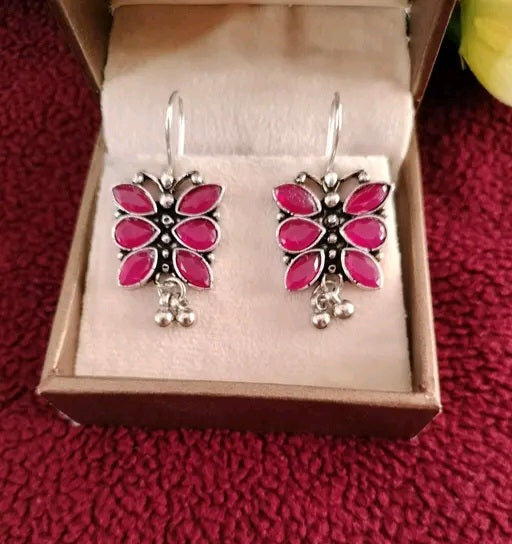 Nkshatra Butterfly stone Earings