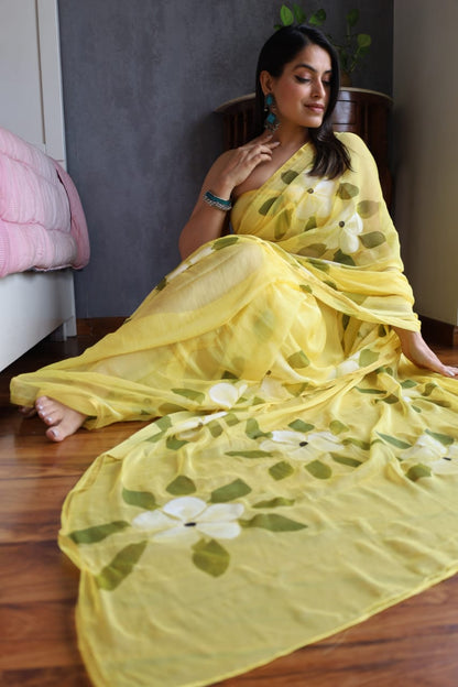 Kashish Hand painted Saree