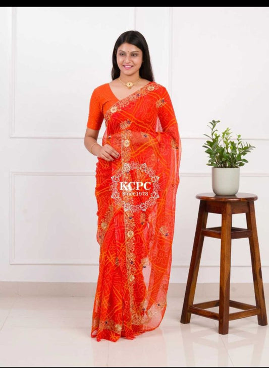 KCPC Bandhani Saree