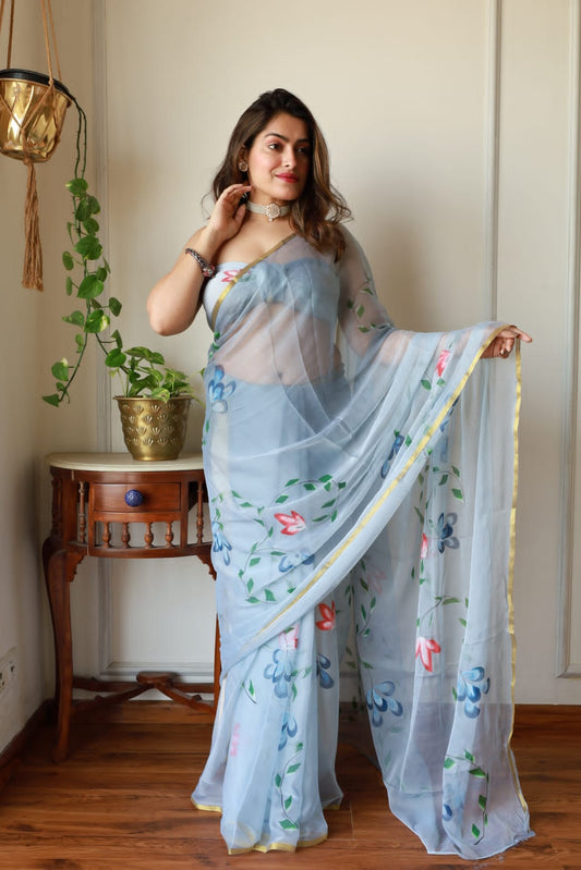 Hand Painted Saree