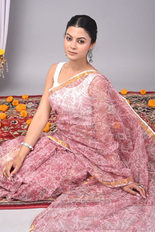Fool Bahar Kota Doria Saree