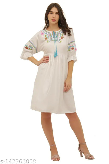 Embroidered Summer Dress