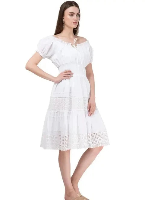 Summer Cool White Dress