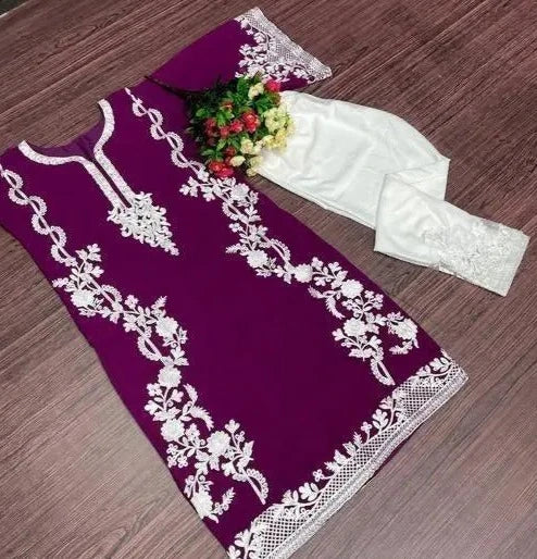 EMBROIDERY WORK Kurta SET