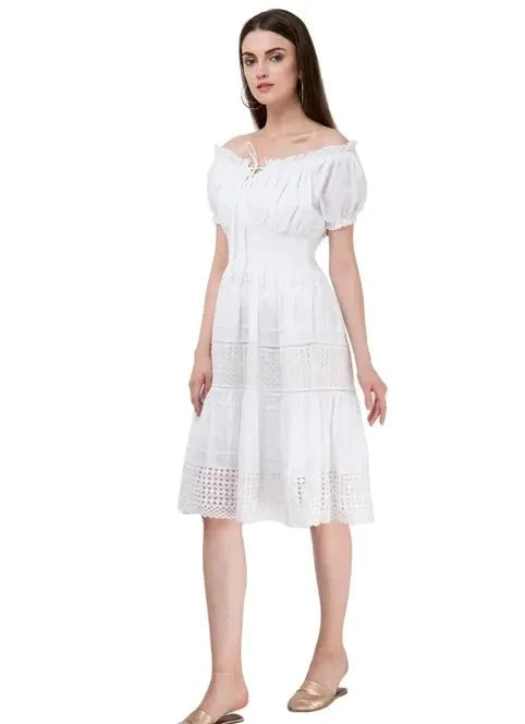 Summer Cool White Dress