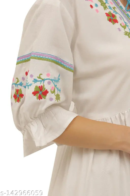 Embroidered Summer Dress