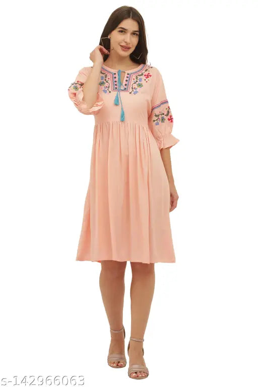 Embroidered Summer Dress